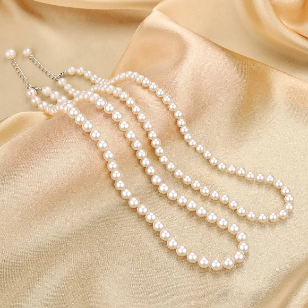 6-7mm White Freshwater Versa Pearl Necklace