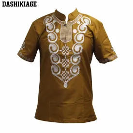AfroFashion Men's Wonderful Colors Traditional Mali African Vintage Top