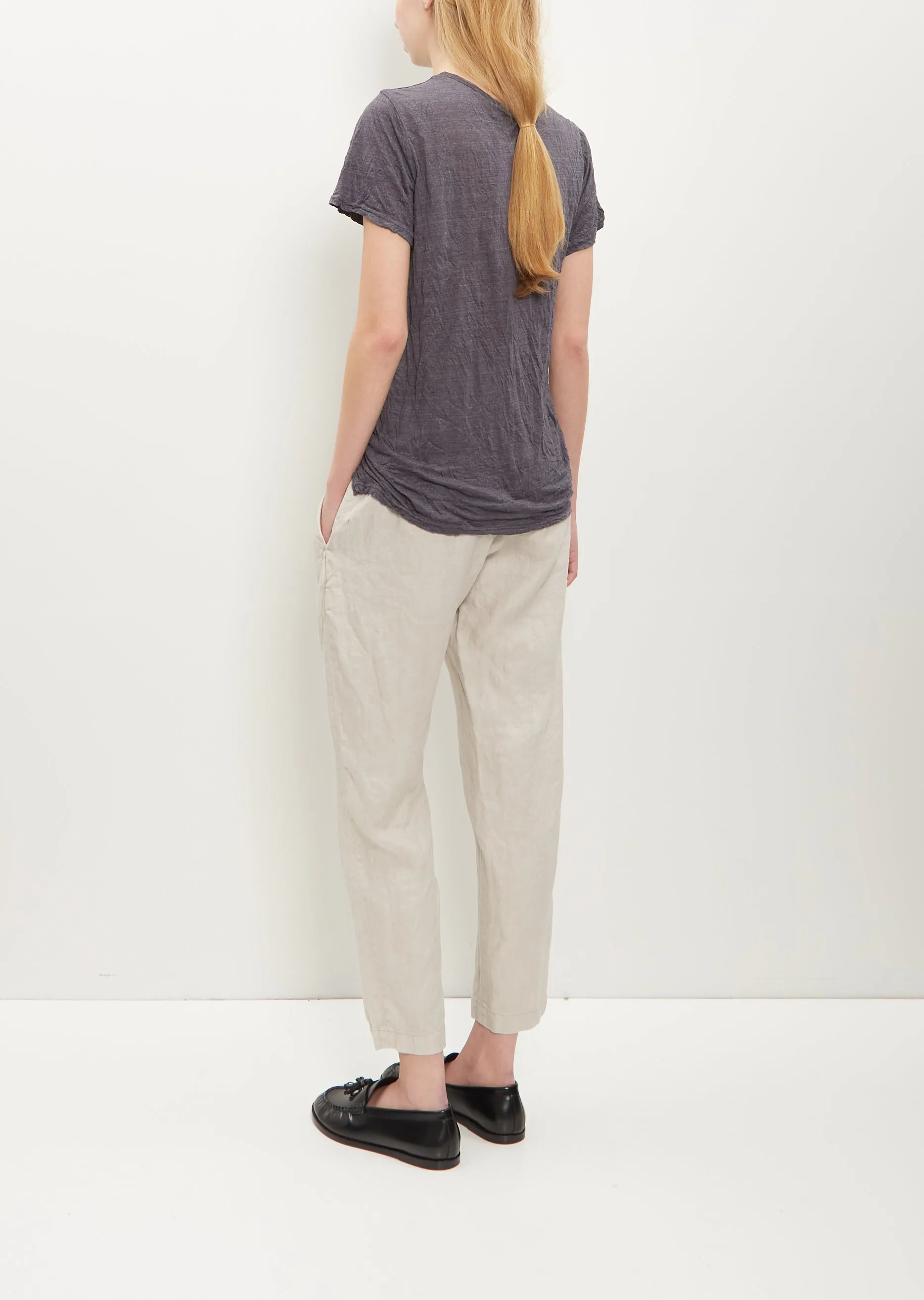 Crinkle T-Shirt — Charcoal