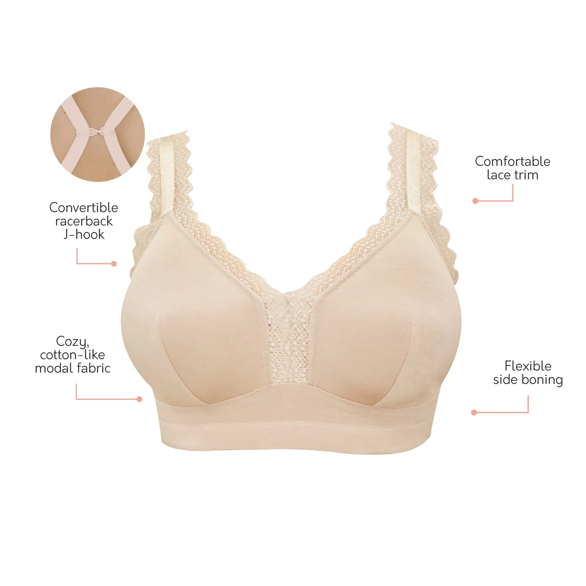 Dalis Bralette - Bare - P5641