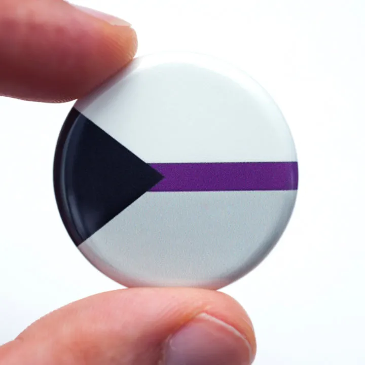 Demisexual pride flag button