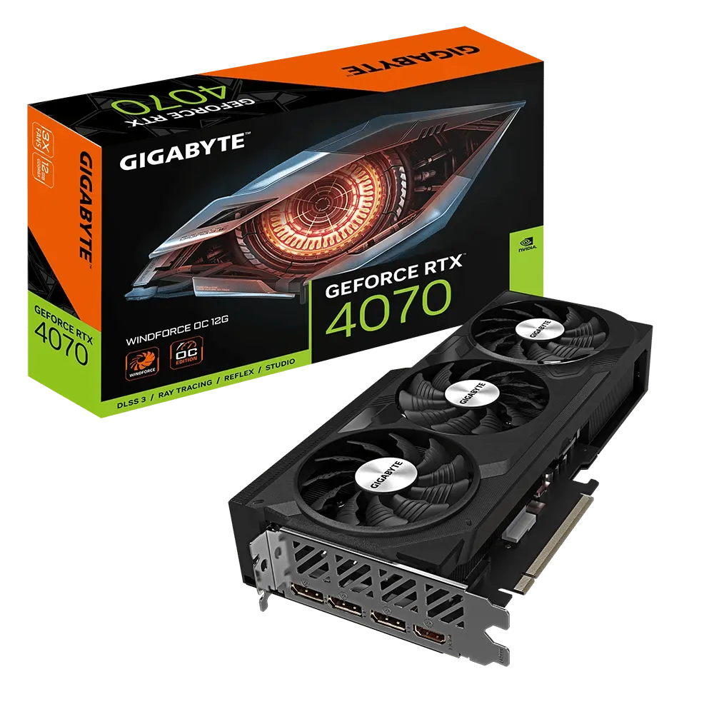 Gigabyte RTX 4070 WindForce OC 12GB Graphics Card