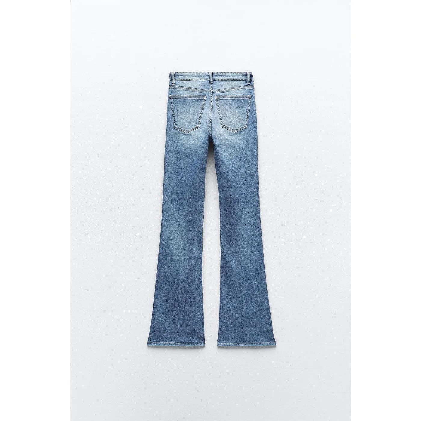 Light Blue High Waist Flare Jeans