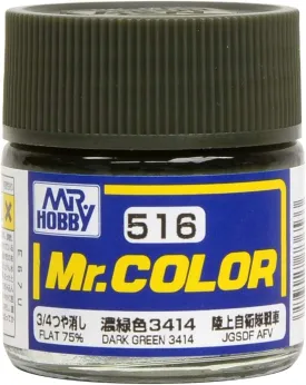 Mr. Hobby C516 Mr. Color Dark Green 3414 Lacquer Paint 10ml