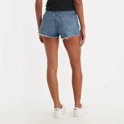 New - Levi's 501 Original Fit High-Rise Women's Jean Shorts - Darn It Now 31