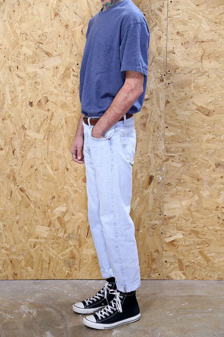 Original Levi's 501s in Light Blue