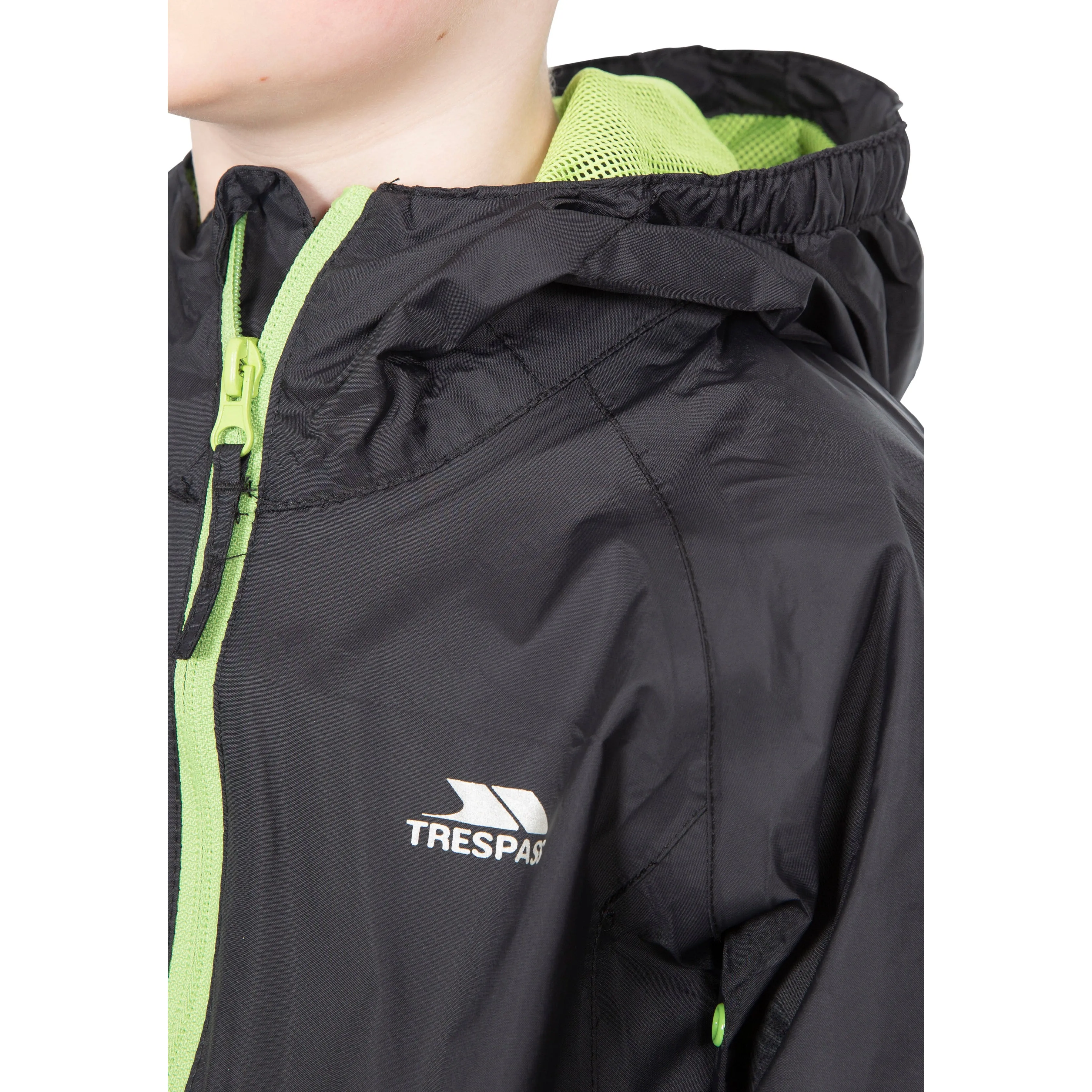 Qikpac Kids Packaway Unpadded Waterproof Jacket in Black
