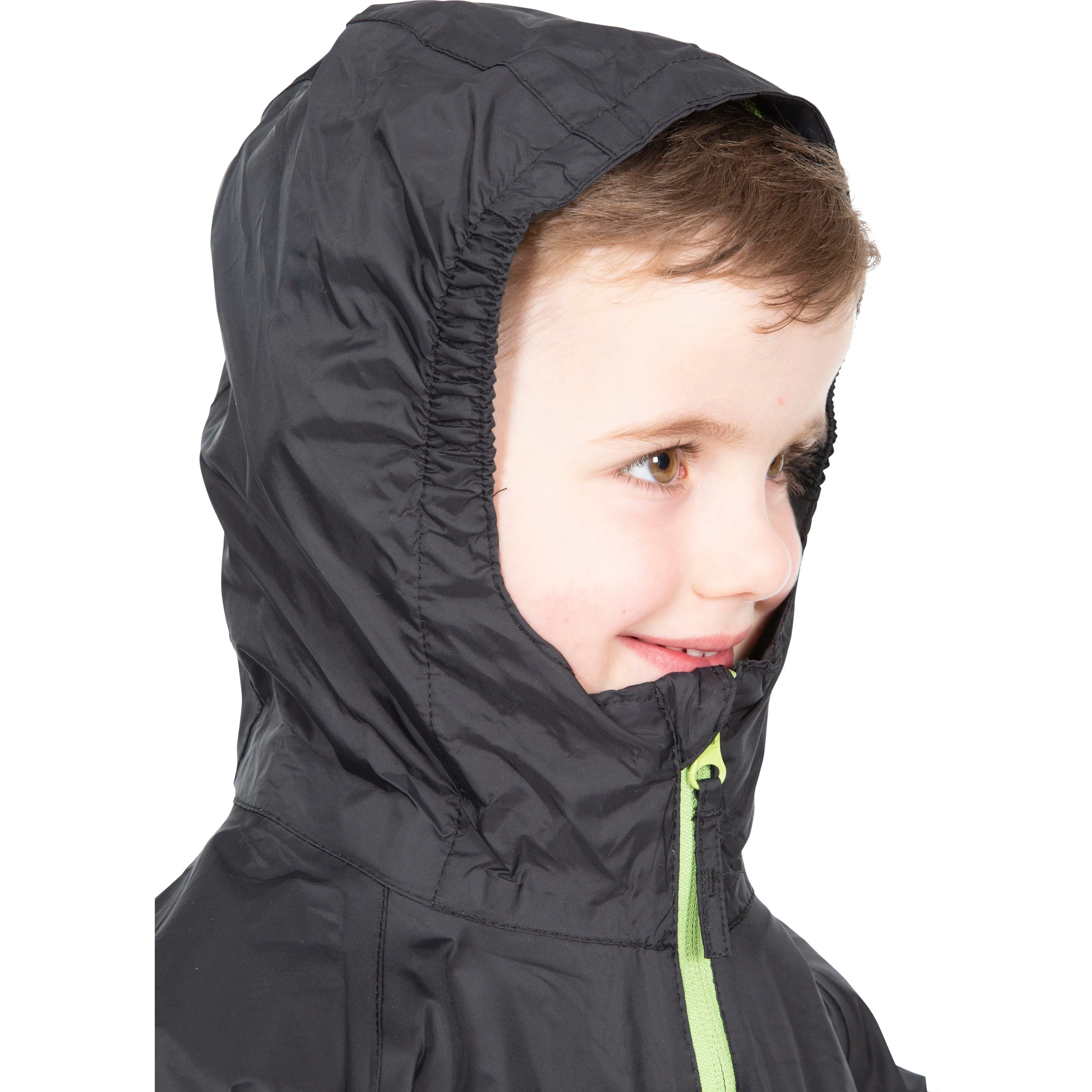 Qikpac Kids Packaway Unpadded Waterproof Jacket in Black
