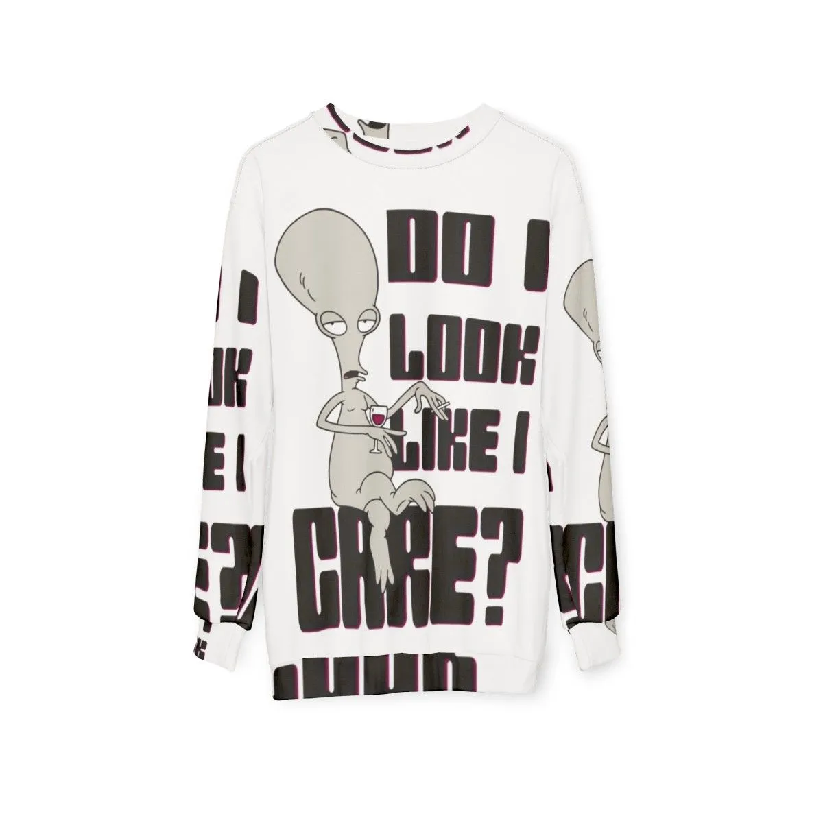 "Don't Care Attitude | American Dad Alien Snarky Sweatshirt"