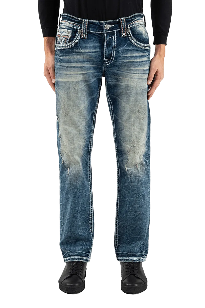 Rock Revival Men's Ebony J200r Straight Jeans