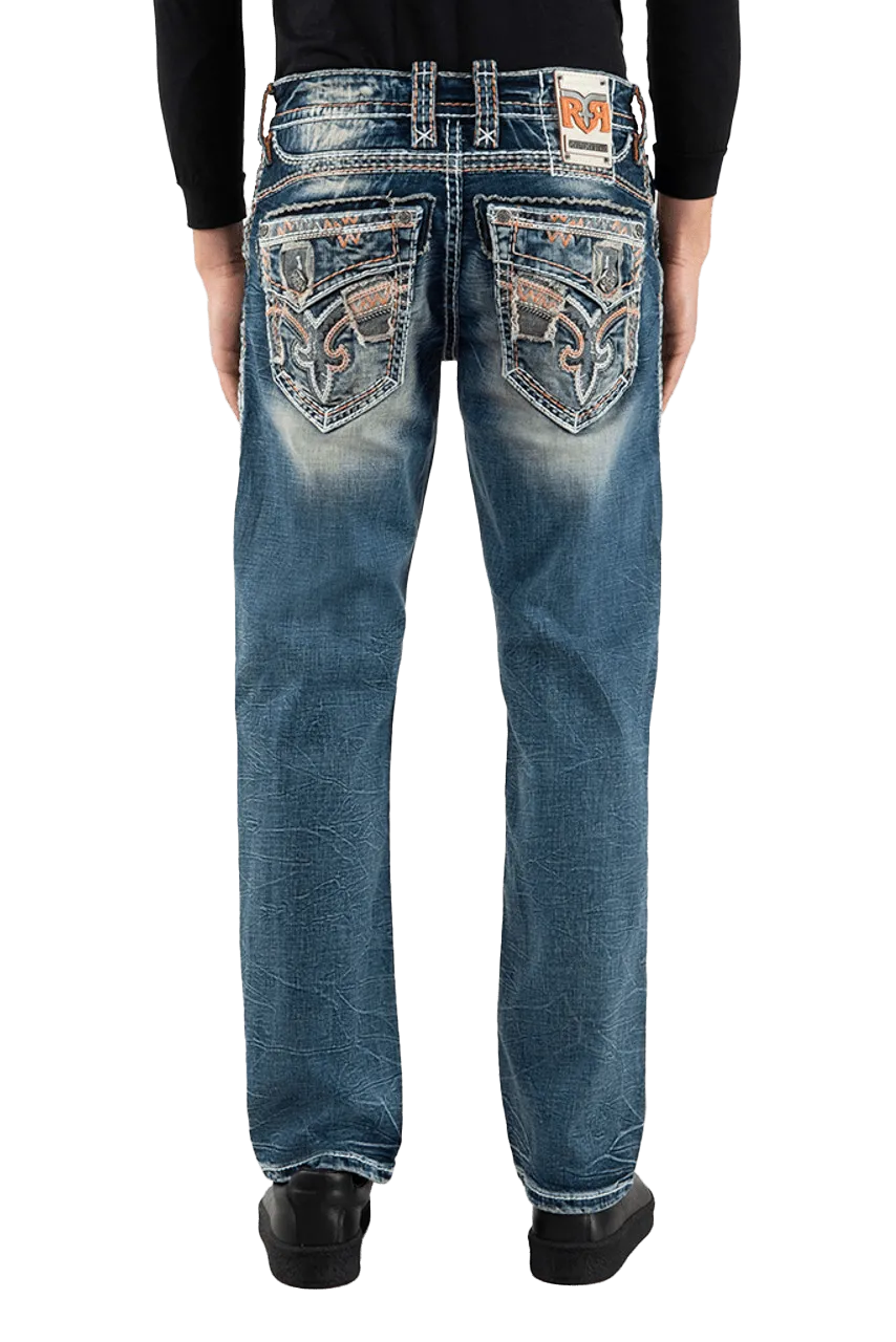 Rock Revival Men's Ebony J200r Straight Jeans