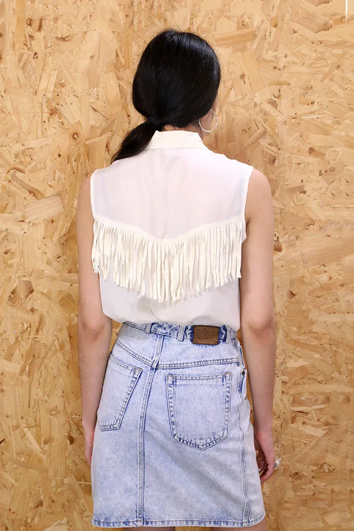 Rodeo Ready Tassel Silk Shirt