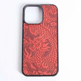 SECOND, iPhone 15 PRO MAX Case, Cloud Dragon in Red