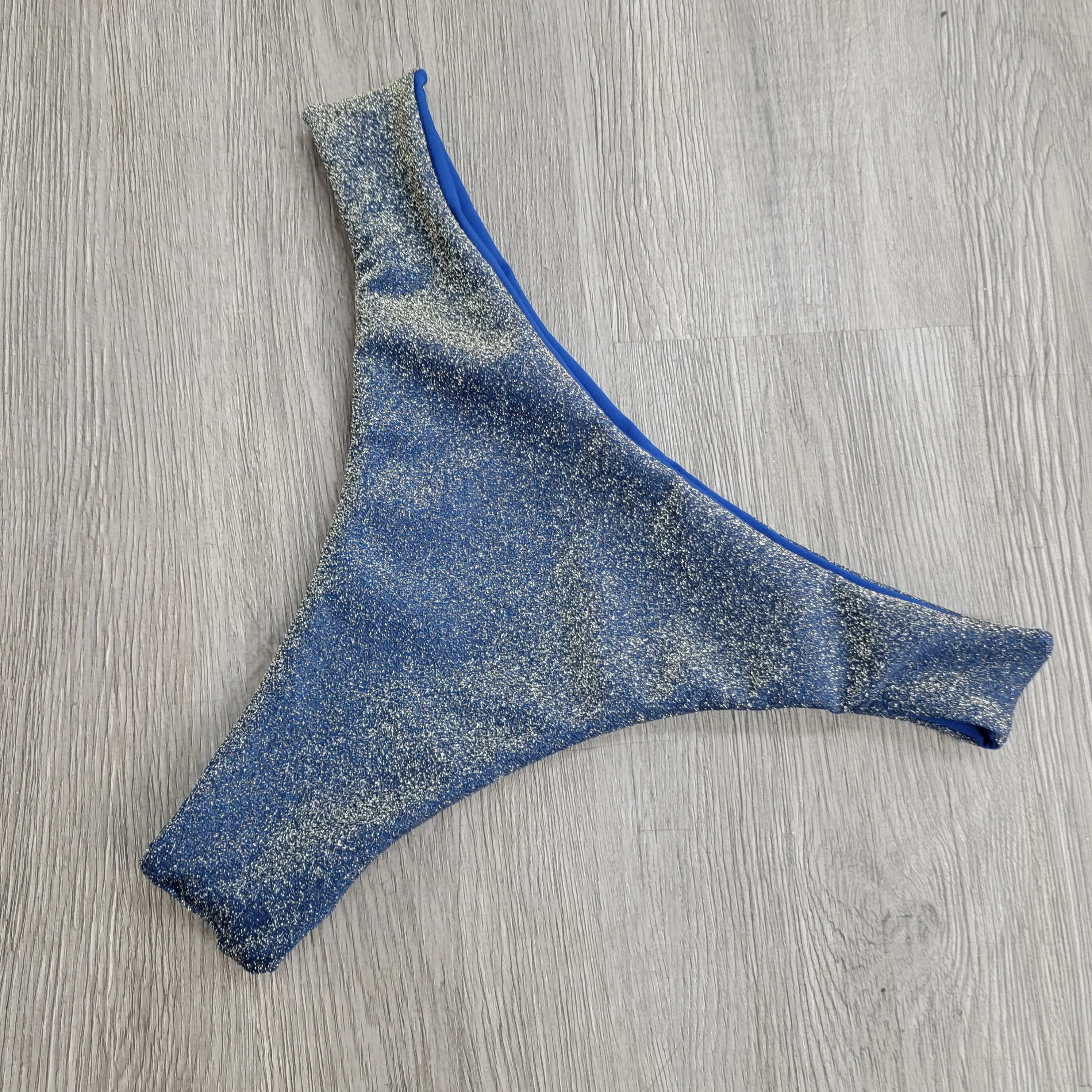Shimmer Denim Scoop Bottoms