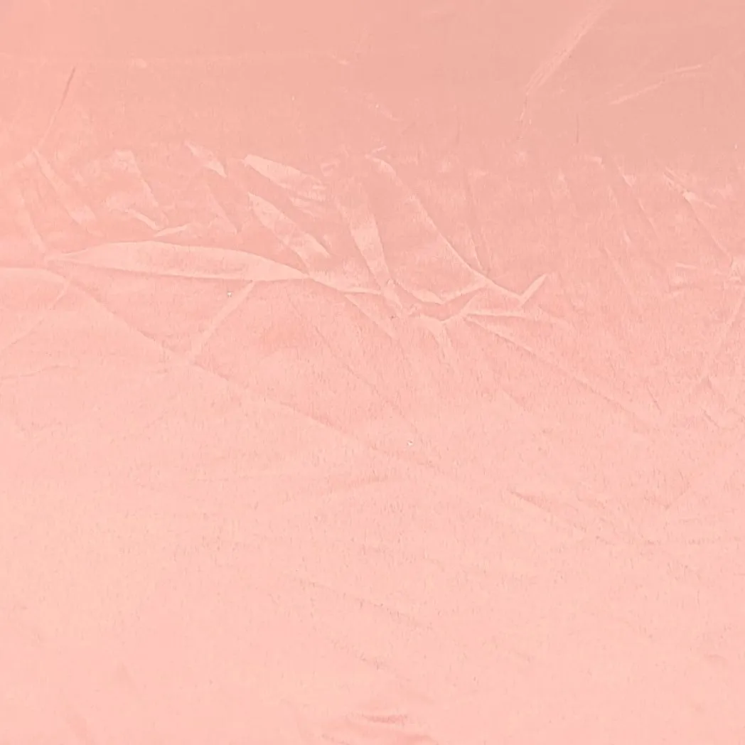Solid Peach Color Plain Crepe Fabric