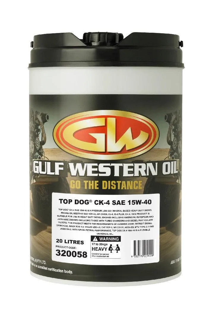 TOP DOG CK-4 SAE 15W-40 20L