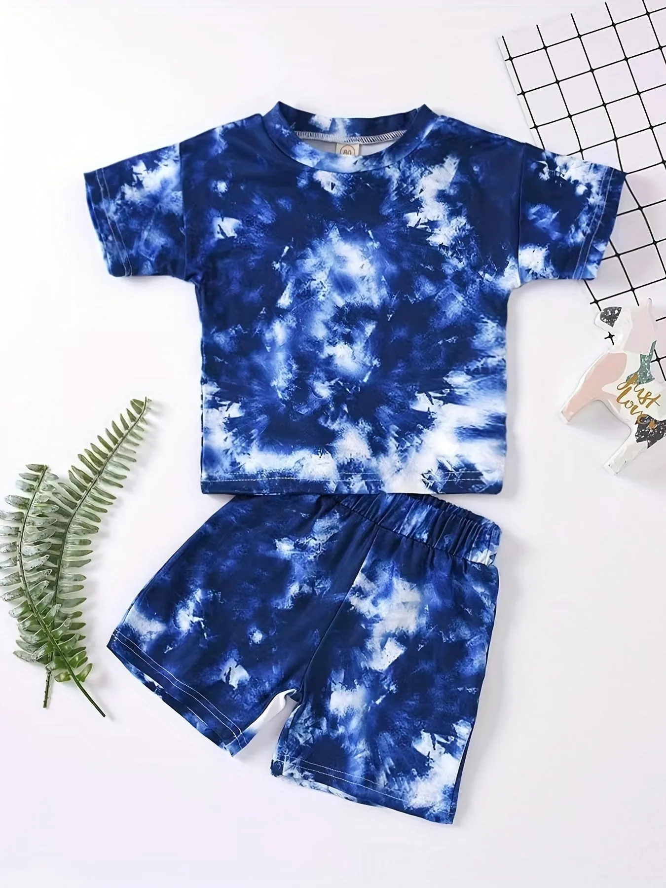 Trendy Tie Dye Tshirt  Shorts Set for BabiesToddlers