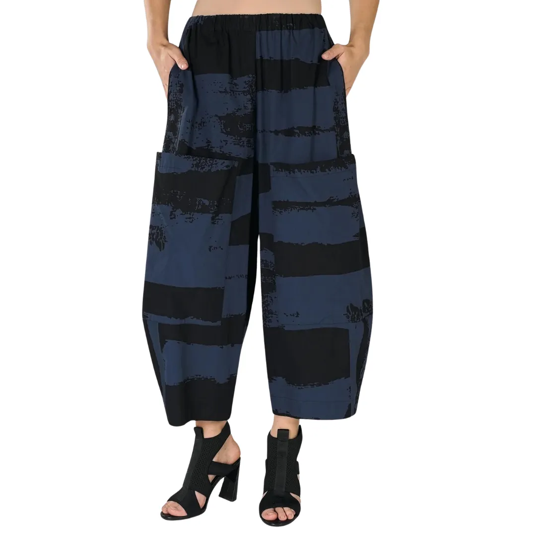 Urban Codex Barrel Pants - Navy