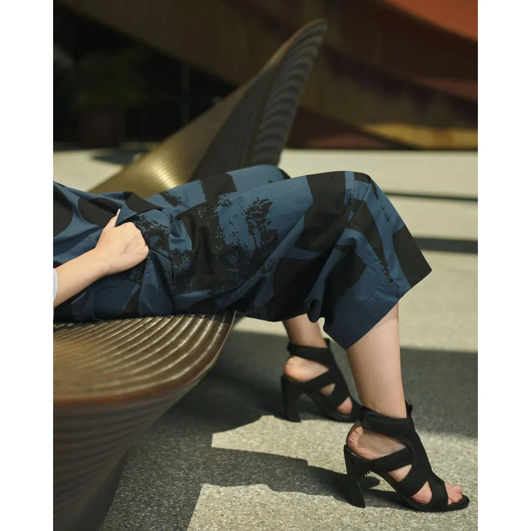Urban Codex Barrel Pants - Navy