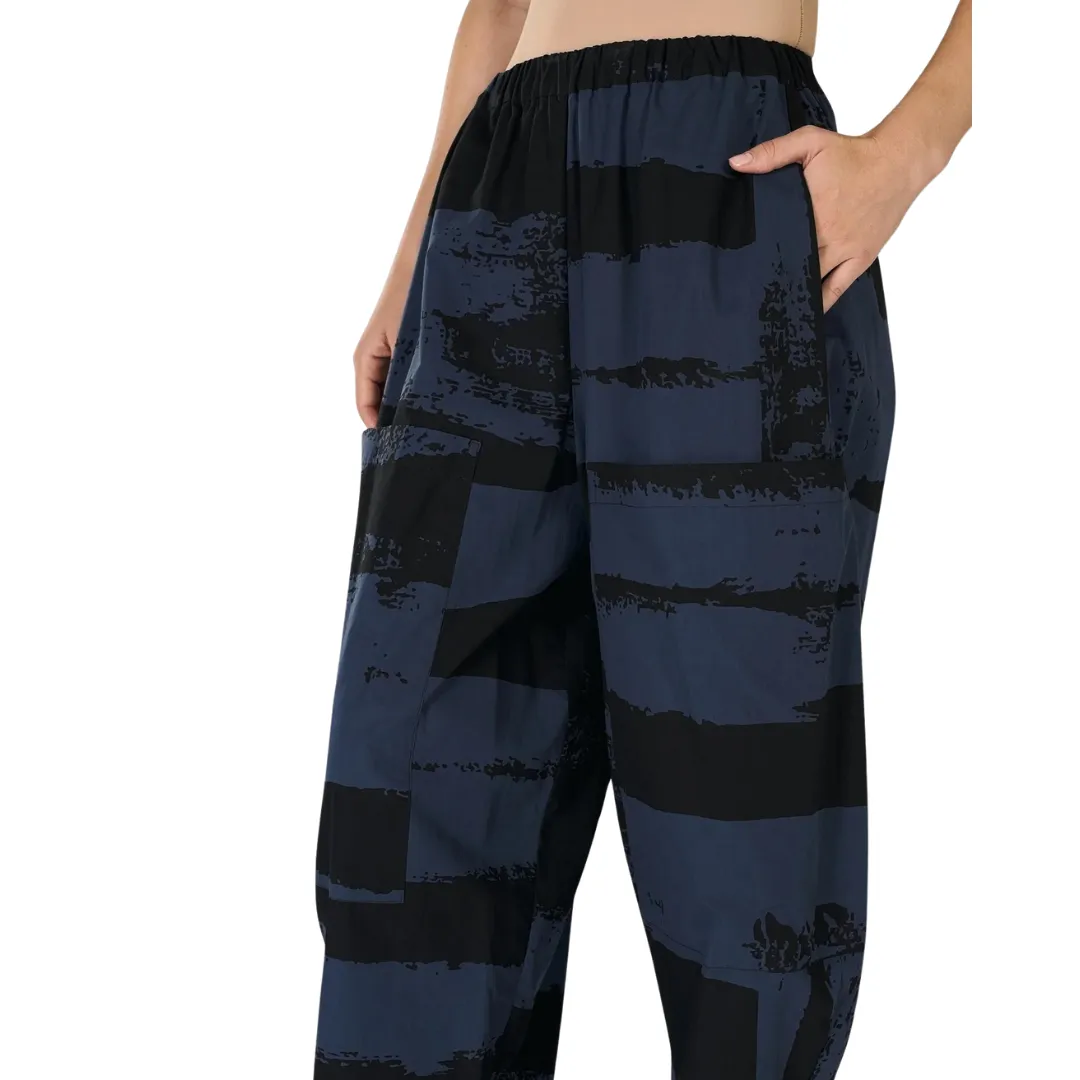 Urban Codex Barrel Pants - Navy