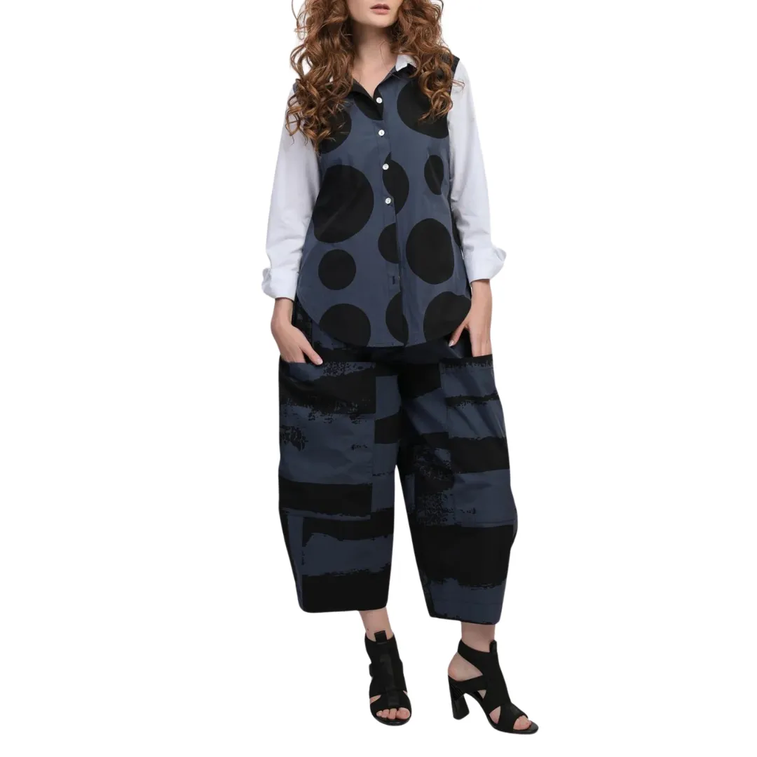 Urban Codex Barrel Pants - Navy