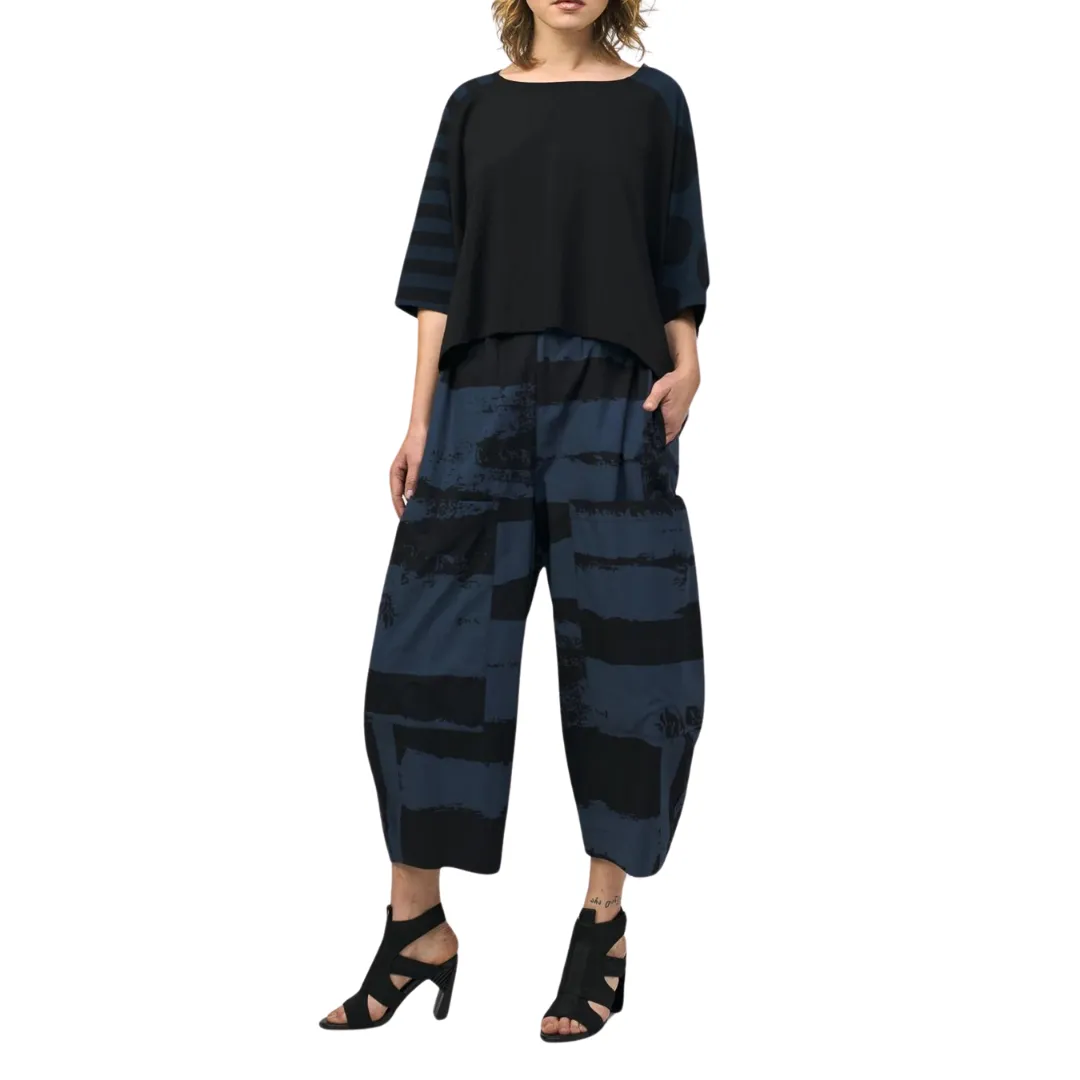 Urban Codex Barrel Pants - Navy