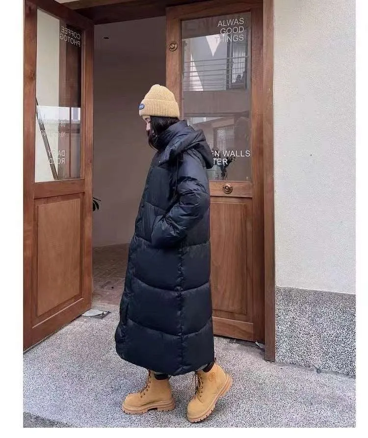Women's Long Loose Over-knee Cotton-padded Coat