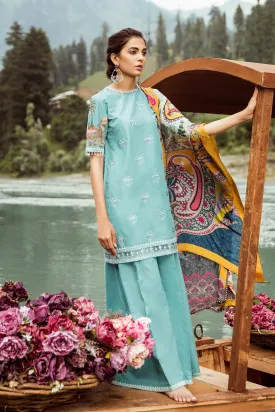 Zara Shahjahan Mushk Luxury Eid Lawn Collection 2018 – D5-Nazneen
